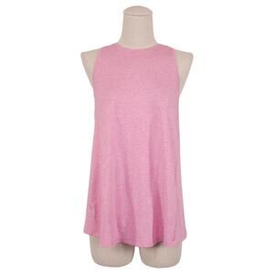 Lululemon All Tied Up Tank Heathered Vintage Pink Sz 4/Small